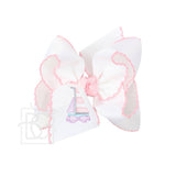 Embroidered Sailboat Bow