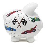 Vroom Race Car Large Piggy Bank