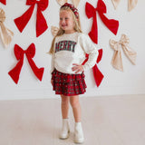 Christmas Tartan Pearl Skirt