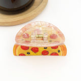Half Pizza  Hair Claw Clip