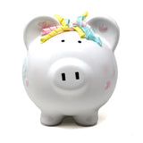Unicorn and Rainbows Large  Piggy Bank