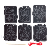 Mini Scratch & Scribble Window Banner Kit - Festive Friends