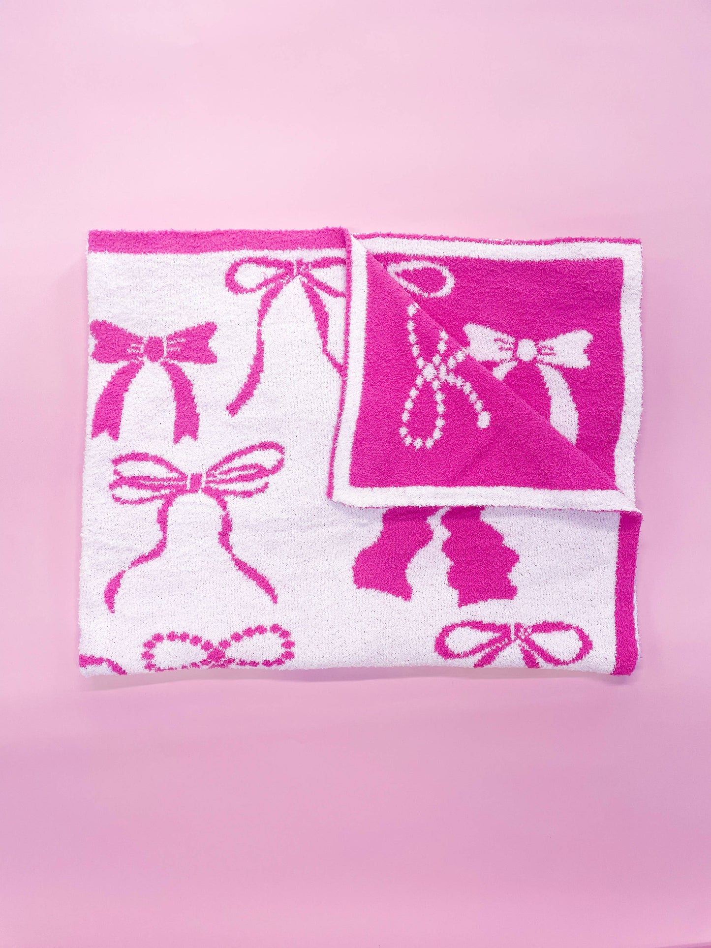 Pink Bow Blanket