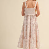 Floral Tiered Midi Dress