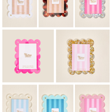 Magnetic Mini Acrylic Picture Frame- Silver Glitter