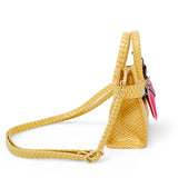 Yellow Crocodile Pony Handbag