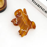 Gingerbread Man Hair Claw Clip