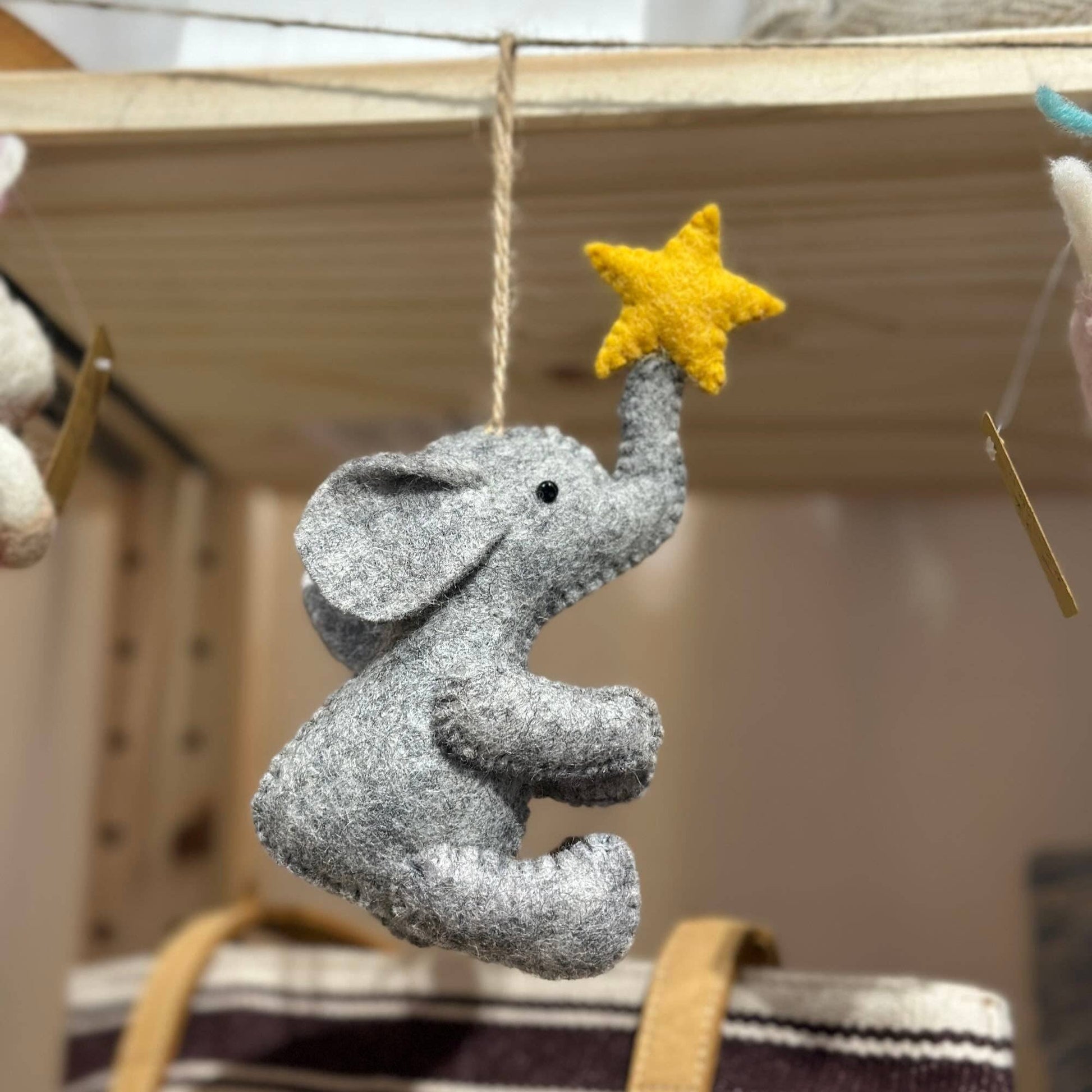 elephant with star ornament