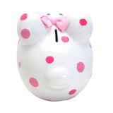 Pink Polka Dot Piggy Bank