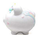 Unicorn and Rainbows Large  Piggy Bank