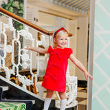 Red Velveteen Betts Bow Dress