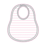 Mini Stripes Bib - Pink
