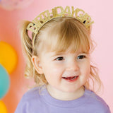 Gold Birthday Girl Headband