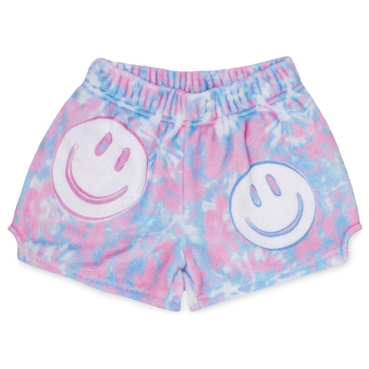 Tie Sye SMile plush shorts from front