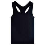 Black Ribbed Racerback Top