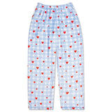 Gingham Hearts Plush Pants