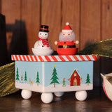 Dancing Santa and Frosty Music Box