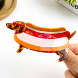 Dachshund Hot Dog Claw Clip