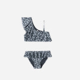 Navy Floral Skirted Bikini
