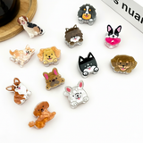 Mini Dog Series Hair Claw Clips