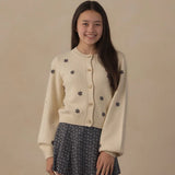 Teen Cheyanne Cardigan- Midnight Daisies