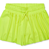Neon Yellow Butterfly Shorts
