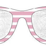 Polarized WeeFarers® Pink + White Stripes