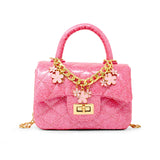 Classic Sparkle Top Handle Handbag
