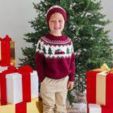 Christmas Tree Fair Isle Beanie - Boys Hats