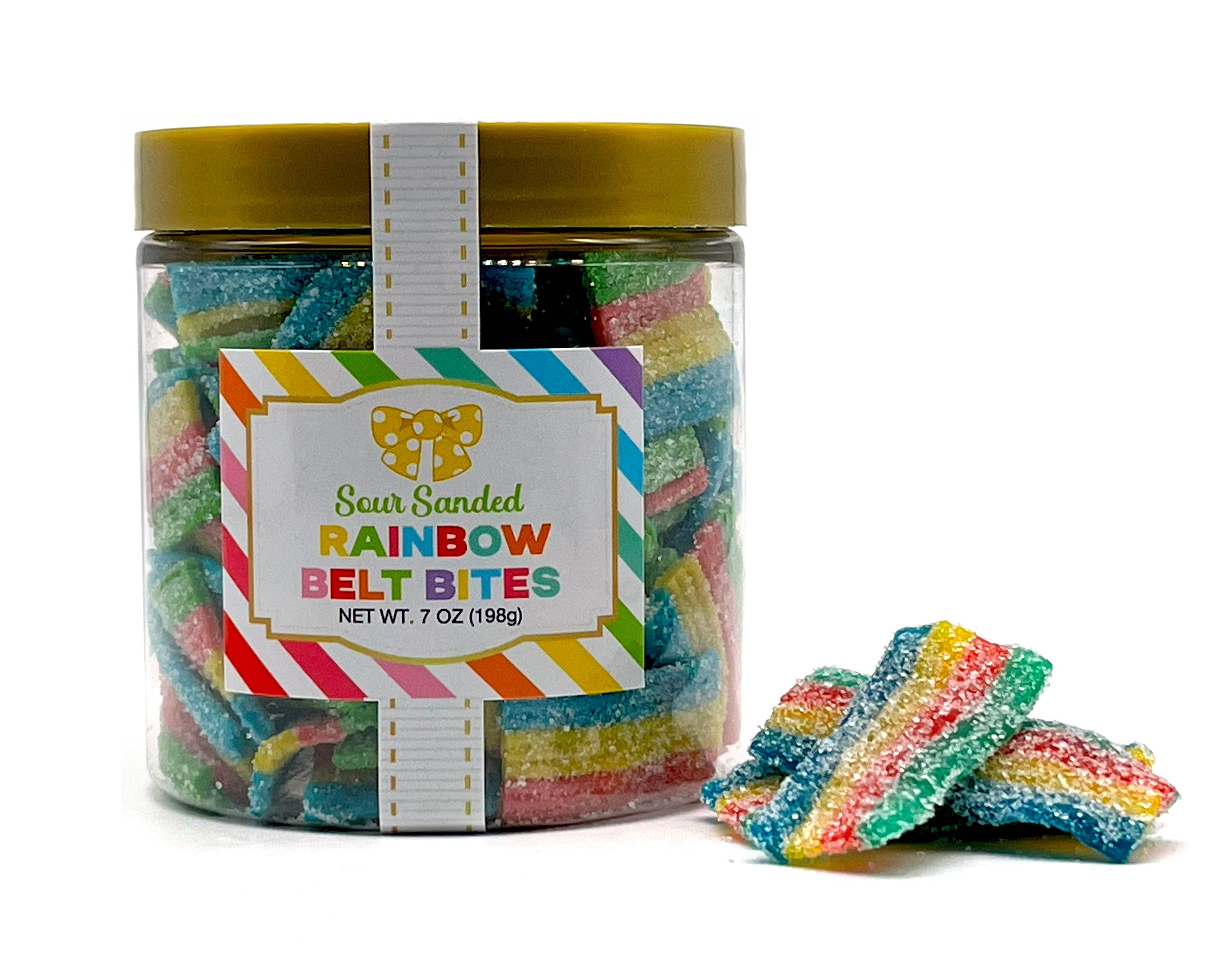 Rainbow Belts Candy Jar