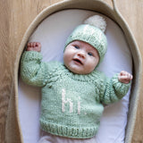 Hi. Sage Green Crew Neck Sweater