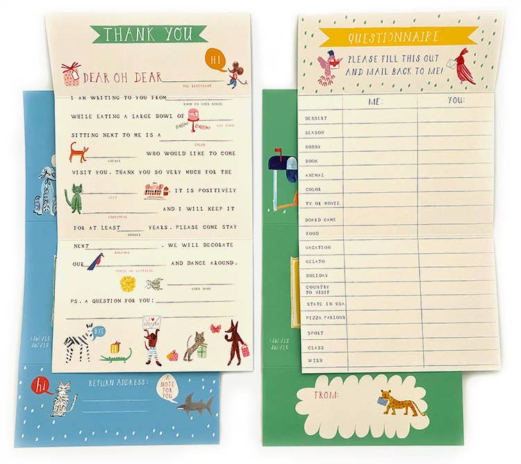 Animal Stationary Letter Examples