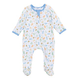Dino - Land Print Zip Footie