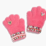 Minnie Mouse Jeweled Gloves