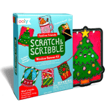 Mini Scratch & Scribble Window Banner Kit - Festive Friends