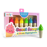 Sweet Scoops: Neon Highlighters - Strawberry Scent