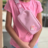 Sequin Heart Belt Bag