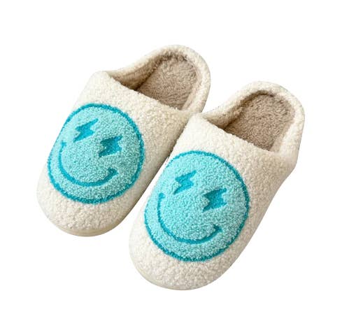 Tween & Teen Happy Face Slippers