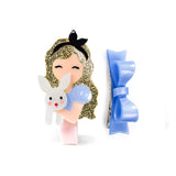 Cute Doll w/ Bunny & Bow Clip