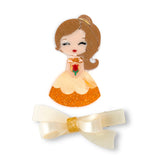 Cute Doll w/ Red Rose & Bow Clips