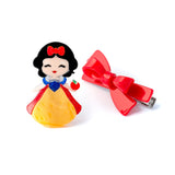Cute Doll w/ Vibrant Dress & Bow Clips