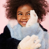 Cotton Candy Jeweled Gloves