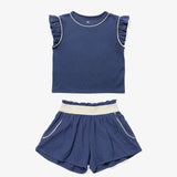 Bea Short Set in Navy
