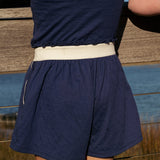 Bea Short Set in Navy