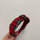 Red Tartan Headband