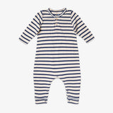 Campbell Romper in Navy Stripes