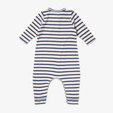 Campbell Romper in Navy Stripes
