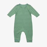 Campbell Romper in Sage Stripe