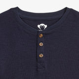 Craftsman Thermal Henley- Navy