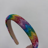Rainbow Chevron Crystal Headband